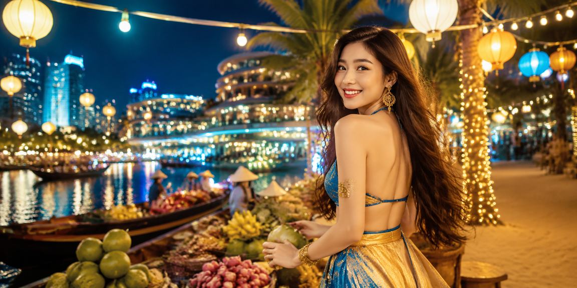 Không khí cá cược sôi động tại chợ đêm Mekong qua ứng dụng di động